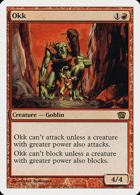 Okk - Eighth Edition Magic card