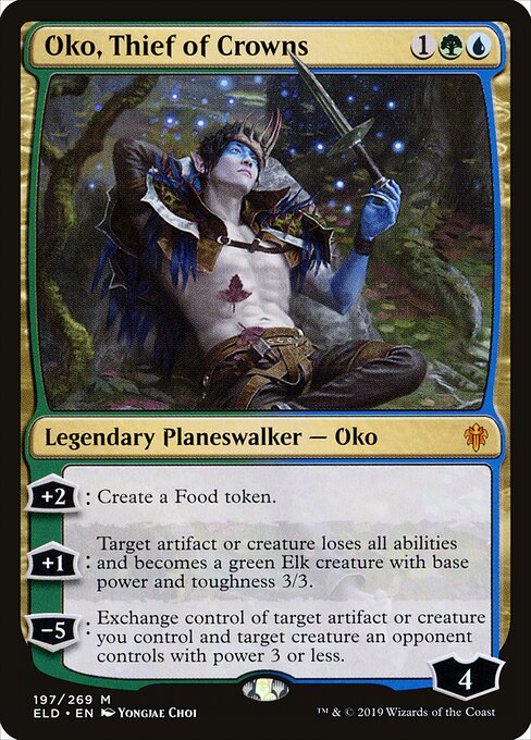 Oko, Thief of Crowns - Throne of Eldraine (#197) - Illustrated by Yongjae Choi - Magic: The Gathering Card