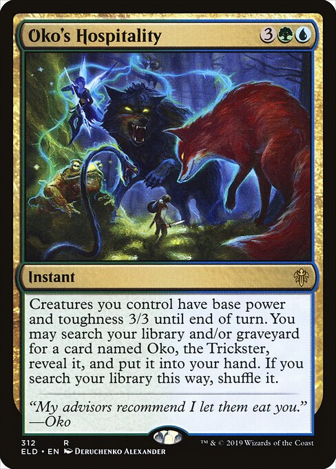 Oko's Hospitality - Throne of Eldraine Magic card