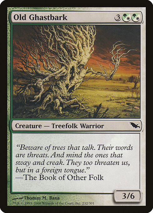 Old Ghastbark - Shadowmoor Magic card