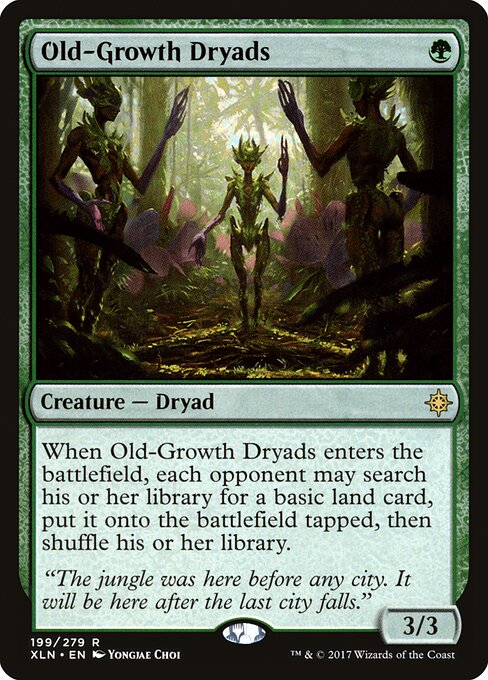 Old-Growth Dryads - Ixalan Magic card