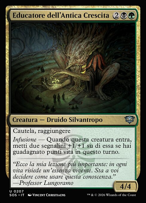 Éducateur primaire (Old-Growth Educator) - Secrets of Strixhaven (#207) - Illustrated by Vincent Christiaens - Magic: The Gathering Card