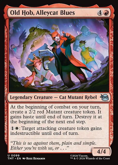 Old Hob, Alleycat Blues - Teenage Mutant Ninja Turtles Magic card