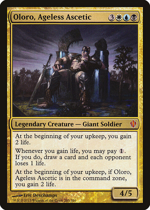 Oloro, Ageless Ascetic - Commander 2013 (#203) - Illustrated by Eric Deschamps - Magic: The Gathering Card
