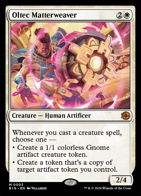 Oltec Matterweaver - The Big Score Magic card