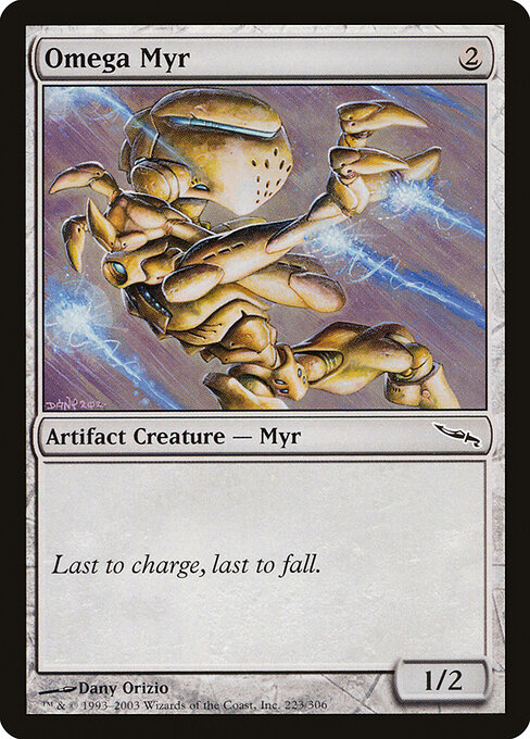 Omega Myr - Mirrodin Magic card