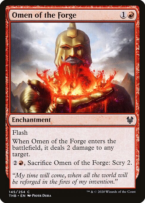 Omen of the Forge - Theros Beyond Death Magic card
