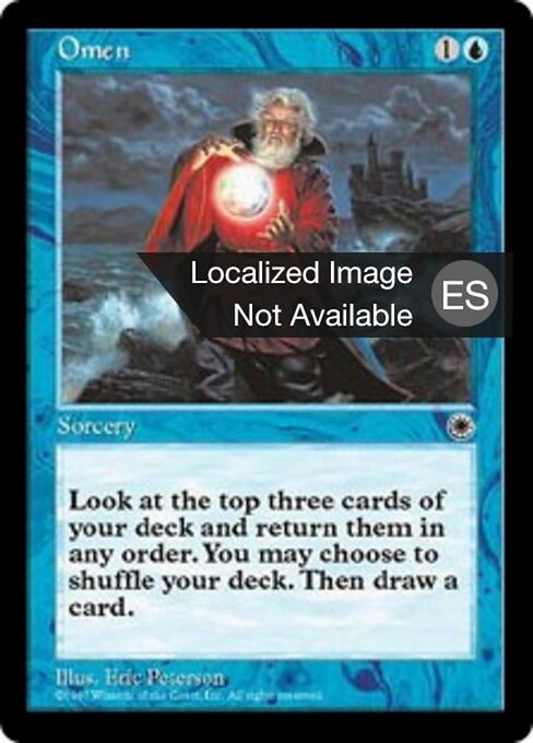 Presagio (Omen) - Portal (#62) - Illustrated by Eric Peterson - Magic: The Gathering Card