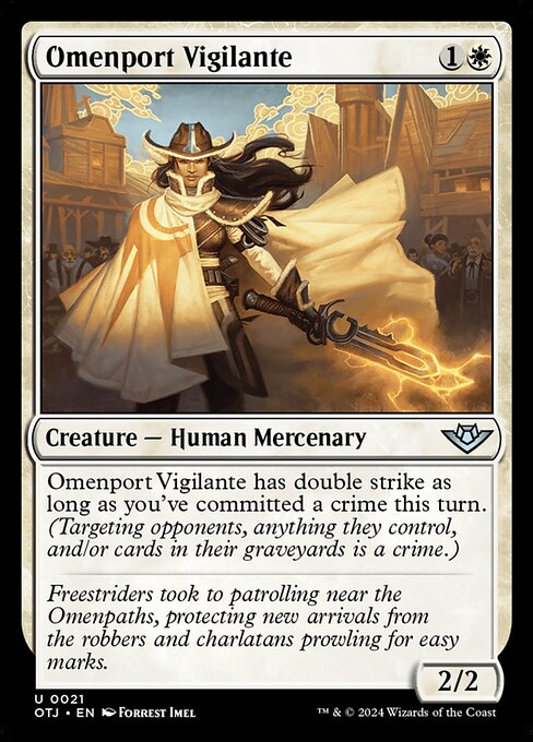 Omenport Vigilante - Outlaws of Thunder Junction Magic card
