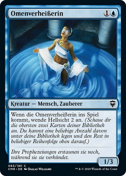 示兆先知 (Omenspeaker) - Commander Legends (#83) - Illustrated by Dallas Williams - Magic: The Gathering Card