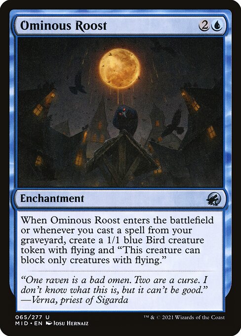 Ominous Roost - Innistrad: Midnight Hunt Magic card