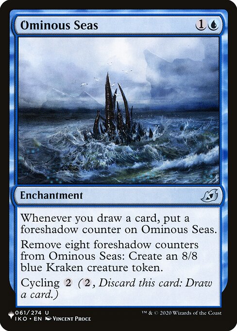Ominous Seas - The List (#IKO-61) - Illustrated by Vincent Proce - Magic: The Gathering Card