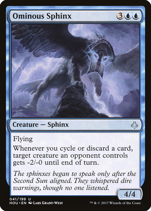 Ominous Sphinx - Hour of Devastation Magic card