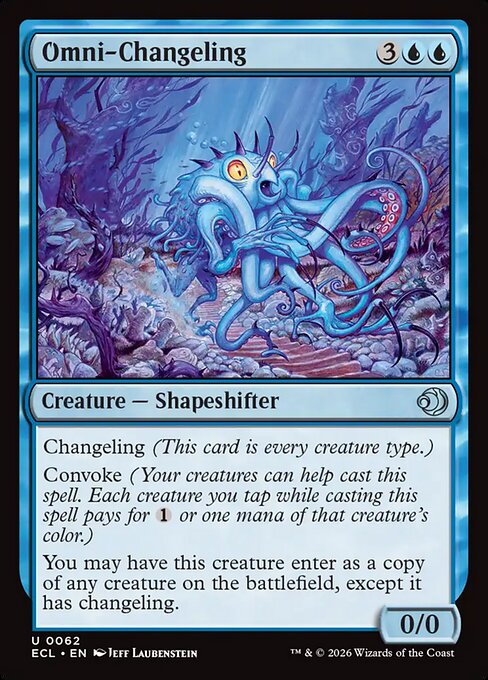 Omni-Changeling - Lorwyn Eclipsed (#62) - Illustrated by Jeff Laubenstein - Magic: The Gathering Card