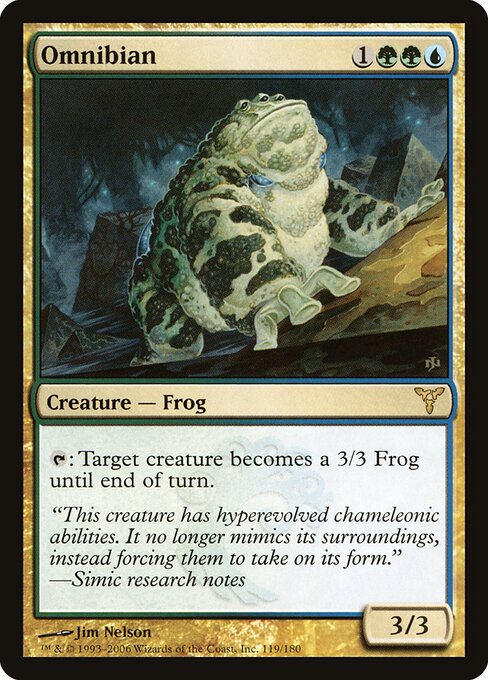Omnibian - Dissension Magic card