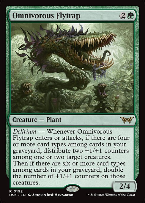 Omnivorous Flytrap - Duskmourn: House of Horror Magic card