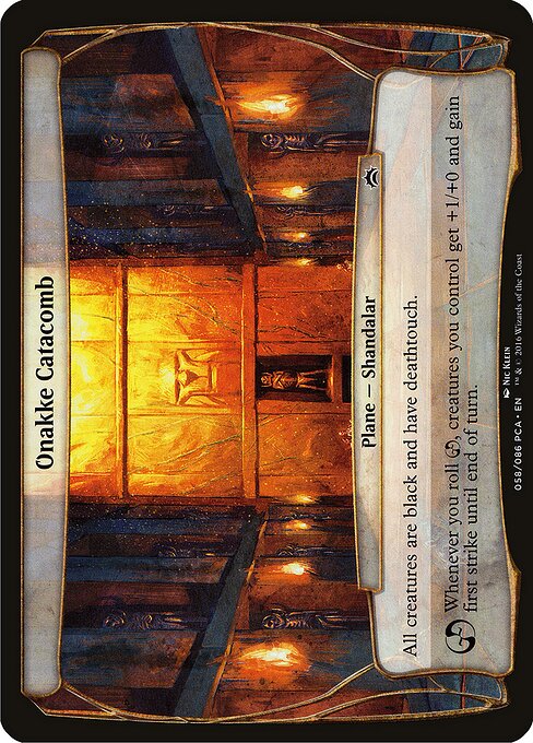 Die Katakomben von Onakke (Onakke Catacomb) - Planechase 2012 Planes (#28) - Illustrated by Nic Klein - Magic: The Gathering Card