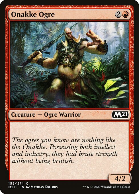 Onakke Ogre - Core Set 2021 Magic card