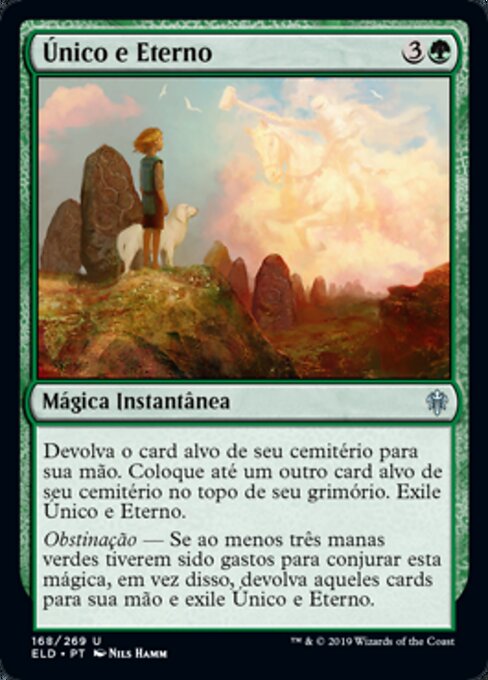 Único e Eterno (Once and Future) - Throne of Eldraine (#168) - Illustrated by Nils Hamm - Magic: The Gathering Card