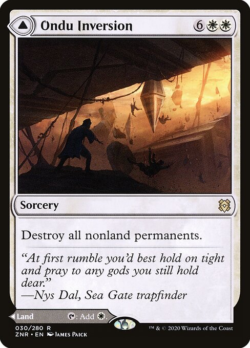Ondu Inversion // Ondu Skyruins - Zendikar Rising Magic card