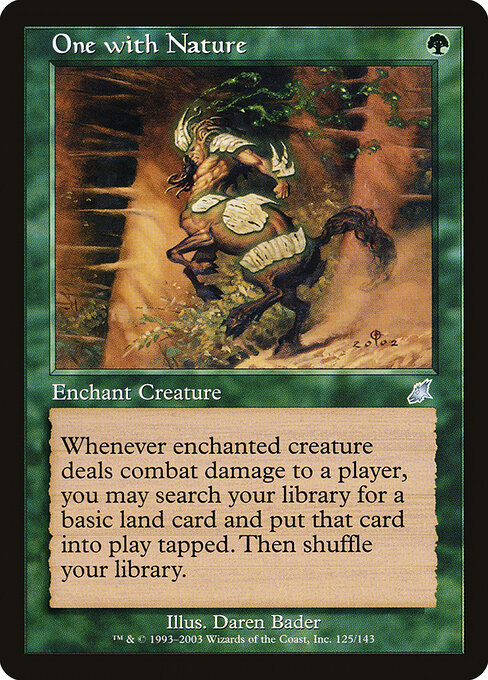 One with Nature - Scourge Magic card