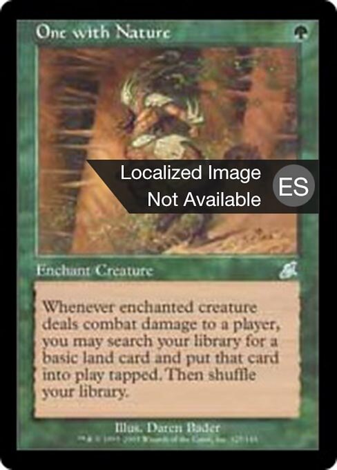 One with Nature - Scourge (#125) - Illustrated by Daren Bader - Magic: The Gathering Card