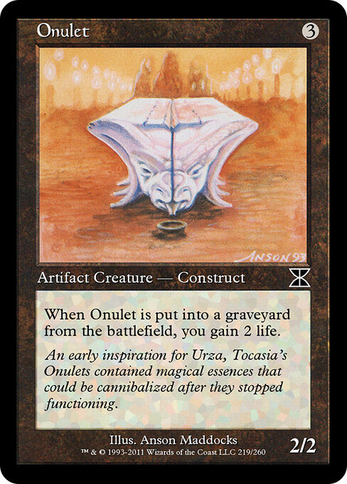 Onulet - Masters Edition IV (#219) - Illustrated by Anson Maddocks - Magic: The Gathering Card