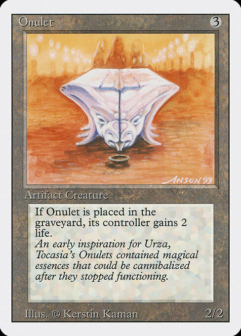 Onulet - Revised Edition (#269) - Illustrated by Anson Maddocks - Magic: The Gathering Card