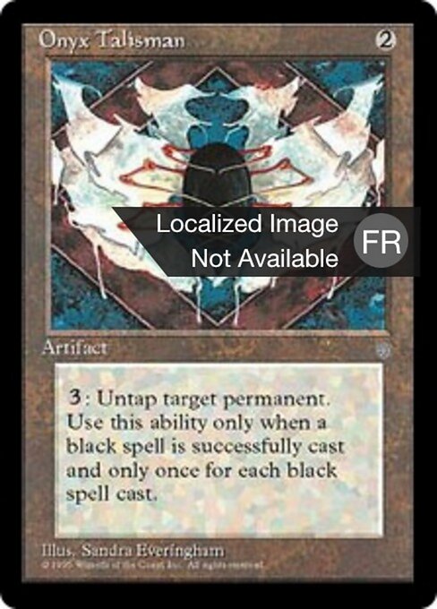 Talismano d'Onice (Onyx Talisman) - Ice Age (#331) - Illustrated by Sandra Everingham - Magic: The Gathering Card