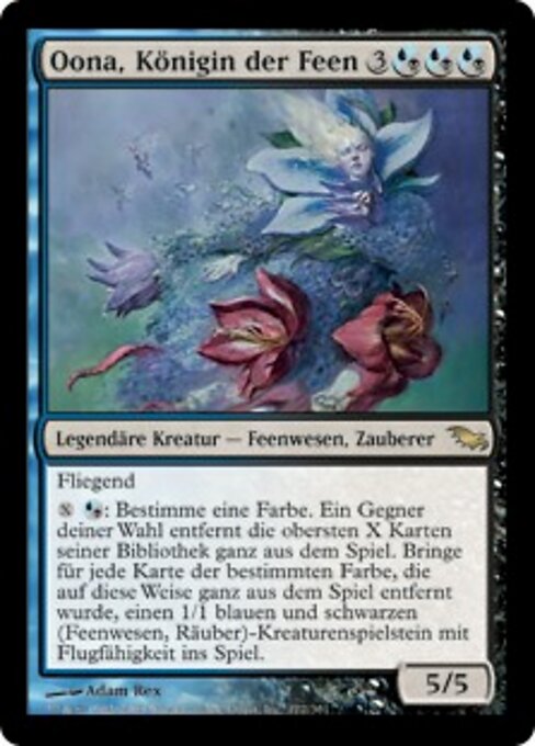 Oona, Königin der Feen (Oona, Queen of the Fae) - Shadowmoor (#172) - Illustrated by Adam Rex - Magic: The Gathering Card