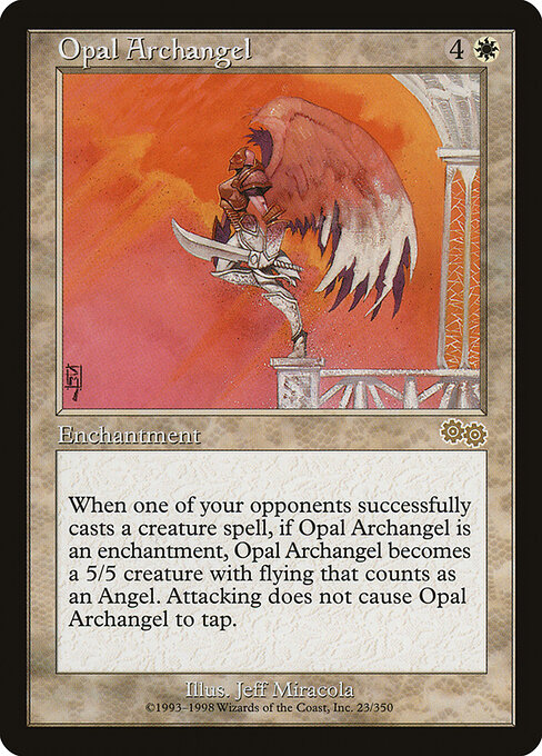 Opal Archangel - Urza's Saga Magic card