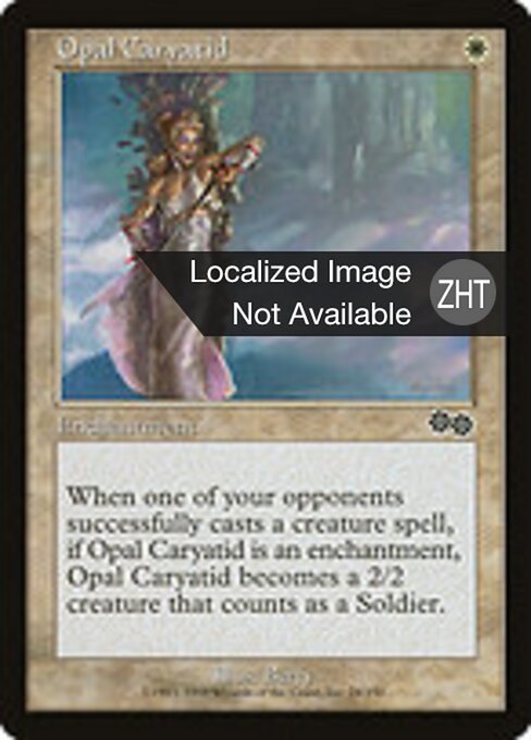 Opal Caryatid - Urza's Saga (#24) - Illustrated by Berry - Magic: The Gathering Card