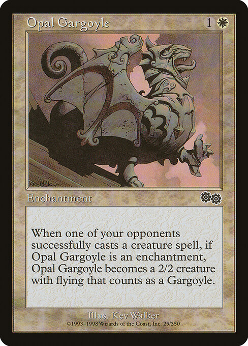 Opal Gargoyle - Urza's Saga Magic card