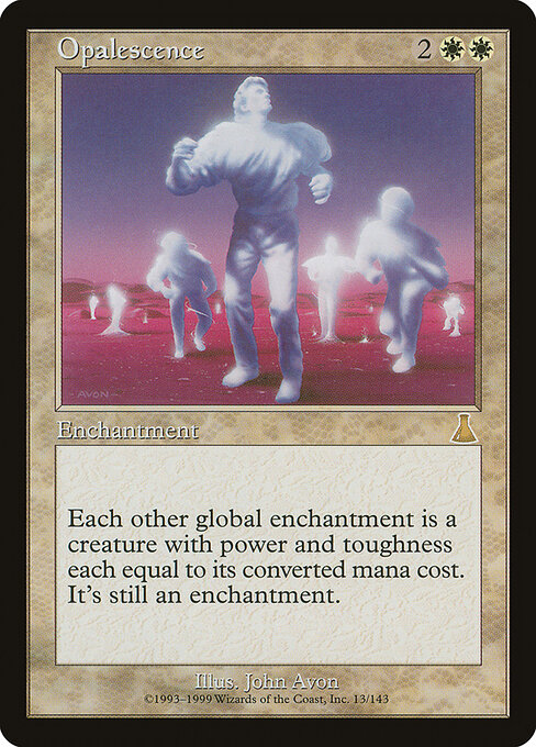 Opalescence - Urza's Destiny (#13) - Illustrated by John Avon - Magic: The Gathering Card