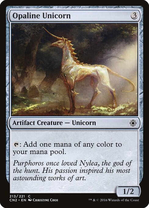 Opaline Unicorn - Conspiracy: Take the Crown Magic card