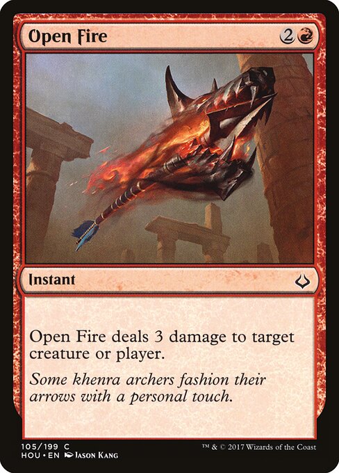 Open Fire - Hour of Devastation Magic card