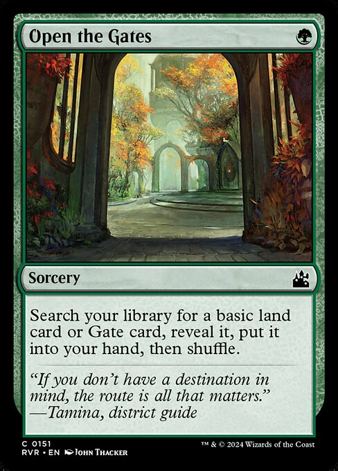 Open the Gates - Ravnica Remastered Magic card