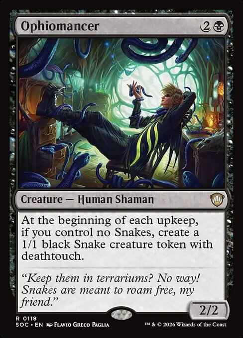 Ophiomancer - Secrets of Strixhaven Commander Magic card