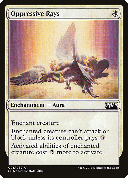 Oppressive Rays - Magic 2015 (#21) - Illustrated by Mark Zug - Magic: The Gathering Card