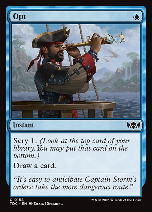 Opt - Tarkir: Dragonstorm Commander Magic card