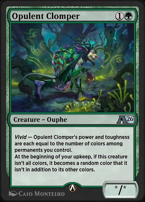 Opulent Clomper - Alchemy: Lorwyn Eclipsed (#15) - Illustrated by Caio Monteiro - Magic: The Gathering Card