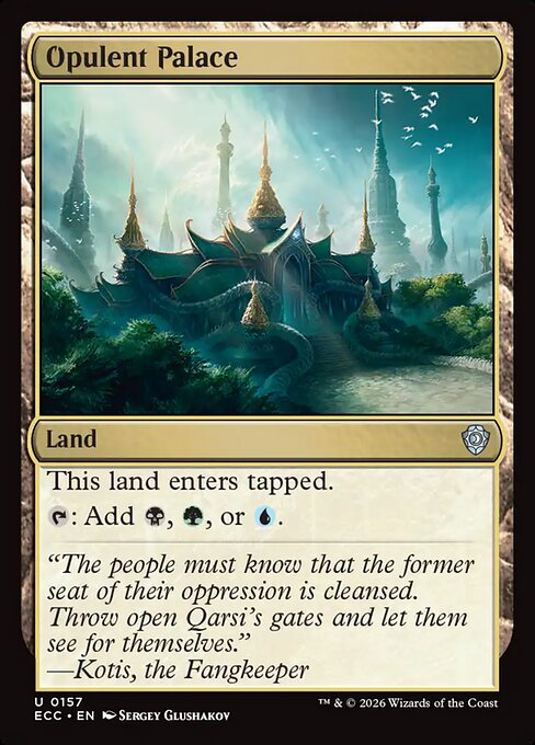 Opulent Palace - Lorwyn Eclipsed Commander Magic card