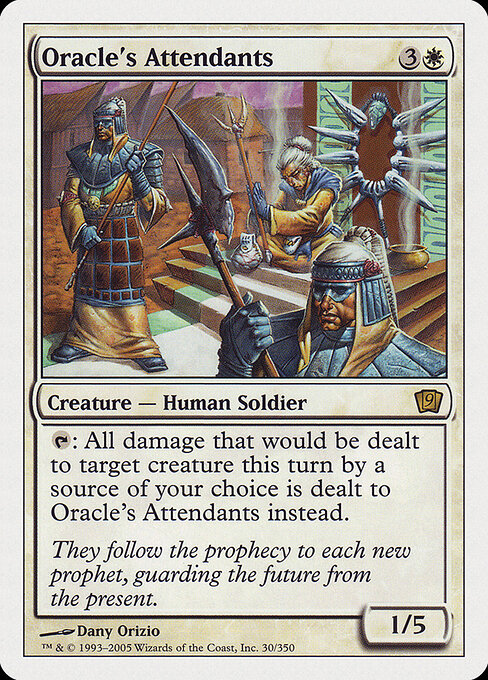 Oracle's Attendants - Ninth Edition Magic card
