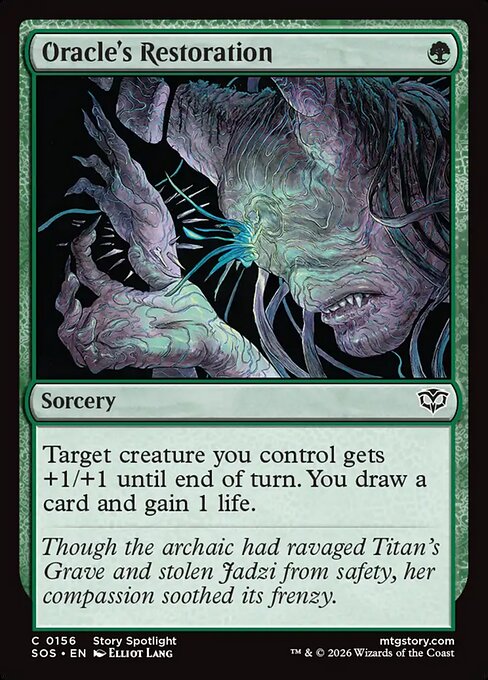 Oracle's Restoration - Secrets of Strixhaven Magic card