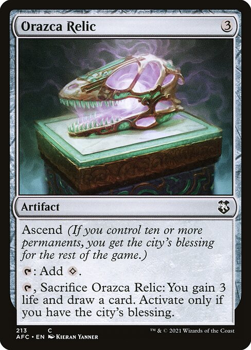 Orazca Relic - Forgotten Realms Commander Magic card