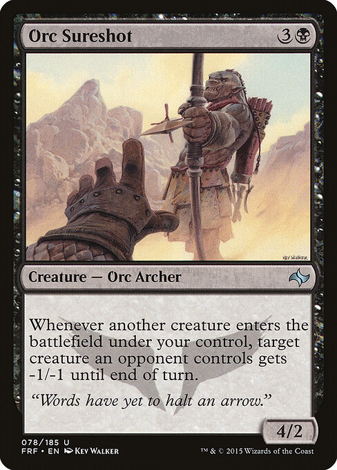 Orc Sureshot - Fate Reforged (#78) - Illustrated by Kev Walker - Magic: The Gathering Card