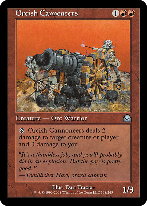 Orcish Cannoneers - Masters Edition II Magic card