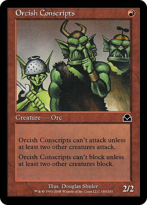 Orcish Conscripts - Masters Edition II Magic card