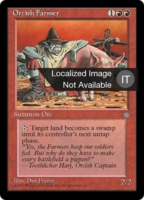 Orcish Farmer - Fifth Edition (#256) - Illustrated by Dan Frazier - Magic: The Gathering Card