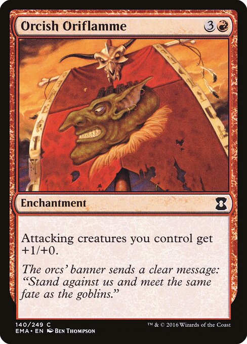 Orcish Oriflamme - Eternal Masters Magic card